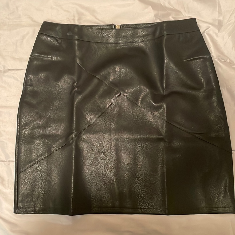 Faux Leather Skirt
